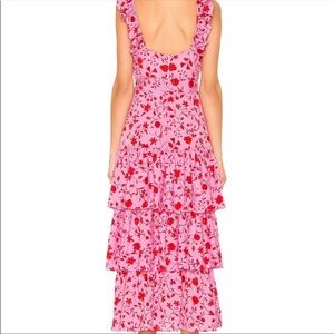 Likely hot pink midi dress